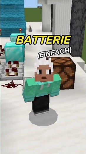 BATTERIES in Minecraft!? 🤫 (Tutorial) #minecraft