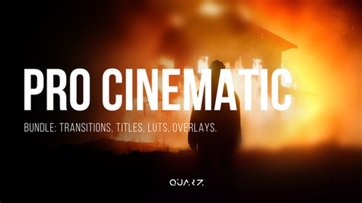 Pro Cinematic Bundle for After Effects – Transitions, Titles, LUTs, Overlays