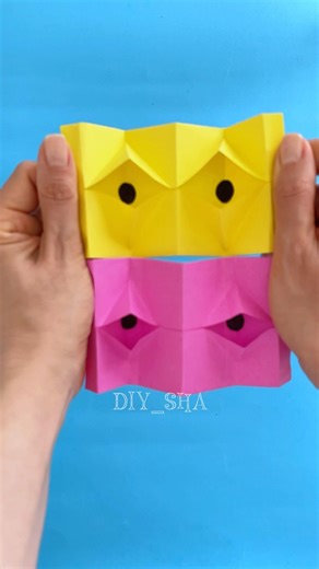 Easy Paper Magic Eyes 👀| DIY Opening Eye Toy #diy #papertoy #magiceyes #origami #creative #tutorial