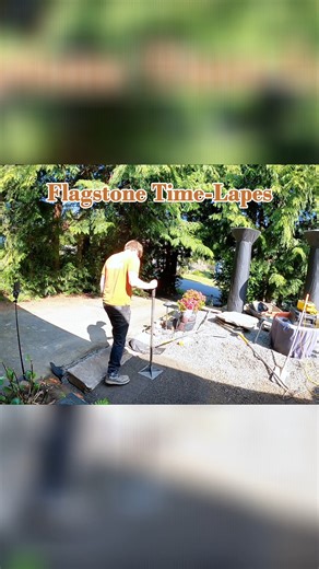 Time-Lapes: Ever wounderd how a flagstone walkway comes to life? Let's build one in a blind. #WesternWA #landscapedesign #flagstone #WalkAway #gopro | Brookside Landscape and Design | Facebook