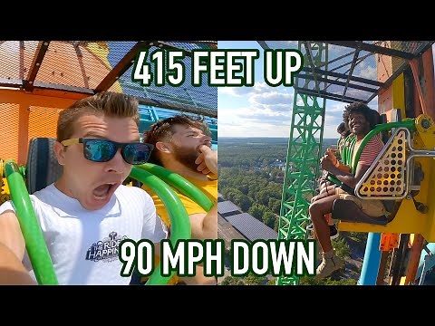 Riding the Worlds TALLEST Drop Tower! Six Flags Great Adventure Zumanjaro Drop of Doom On-Ride POV!