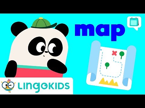 Word of the Day: MAP 🗺️ English Literacy for Kids 👫 Lingokids