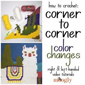 How to Change Colors in Corner to Corner Crochet - C2C