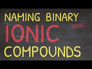 How To Name Ionic Compounds: Binary Ionic Compounds - Chemistry Basics