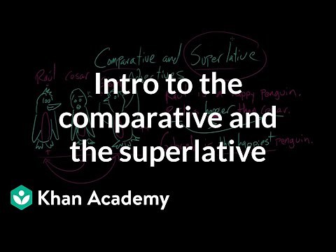 Intro to the comparative and the superlative | The parts of speech | Grammar | Khan Academy