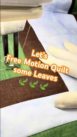Adding Leafy Borders with Free Motion Quilting! 🍃✨
