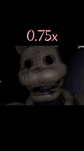 FNaC 2 – The Cat – Jumpscare 0.25x ➜ 2x