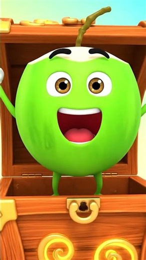 I Am a Green Coconut! 🥥 Cute Green Fruit Cartoon | Magical Box Animation for Kids