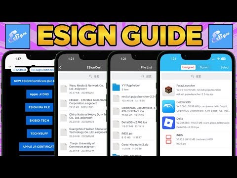 New ESign iOS Guide | Install Unlimited IPA Files On iPhone & iPad Without Getting Revoked