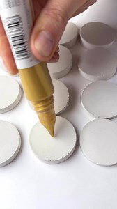 Do you remember my previous #monoprinting video? Now I got my hands on some gypsum tokens and spruced them up. #acrylics is an excellent medium (: #tokens #tokensoflove #lighttokens | Alena Light draws