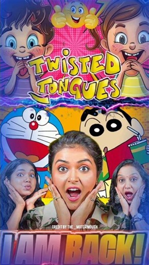 tongue twisters with Doraemon and Chhota Bheem very funny tongue twisters #shortvideo