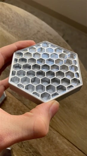 Custom epoxy filled aluminum coasters I made for my groomsmen #coaster #machining #cncmachining