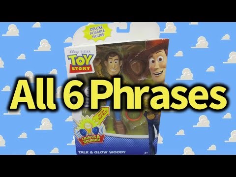 All 6 Phrases for the Mattel Talk & Glow Woody Deluxe Posable Figure