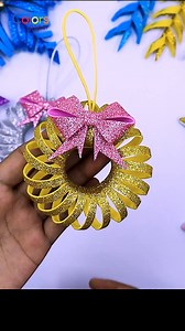 58K views · 611 reactions | Christmas Tree Decor OrnamentsMini Wreath Making with Eva Glitter Foam❄️Christmas Crafts #crafts #diy #christmasornaments #Christmas #ChristmasDecor | Colors Paper | Facebook