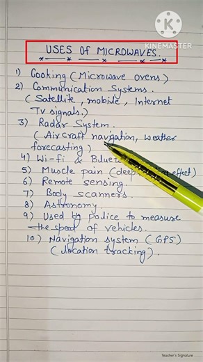 Uses of Microwaveaes #usesofmicrowaves #physics #microwaves