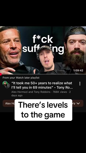 The science of achievement vs the art of fulfillment #greenscreen #tonyrobbins #hormozi