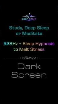 Sleep Hypnosis to Destroy Stress & Cure Insomnia | Deep Rest Sound | Deep Sonic #528hz #hypnosis