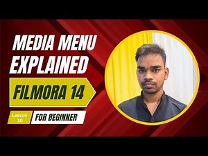 Lesson- 10 | Filmora 14: Media Menu Explained in Hindi | Video Editing |