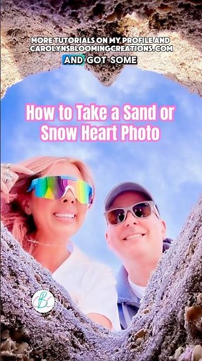 How to Take a Sand Heart or Snow Heart Photograph