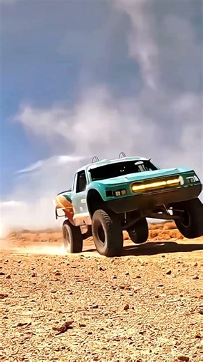 This Truck Shouldn’t Fly Like This 🤯 #Baja1000 #TrophyTruck #OffRoad