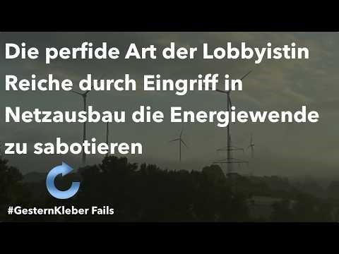 The lobbyist Reiche's perfidious methods of sabotaging the energy transition by interfering in gr...