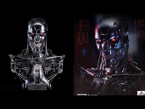 New The Terminator T-800 Endoskeleton Life size bust revealed preorder live at Blitzway