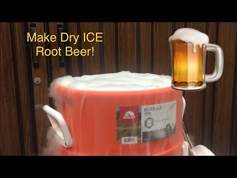 Make Dry Ice Bubbling Root Beer!