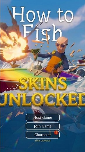 How to Get ALL SKINS - How to Fish Game #howtofish #solo #shorts