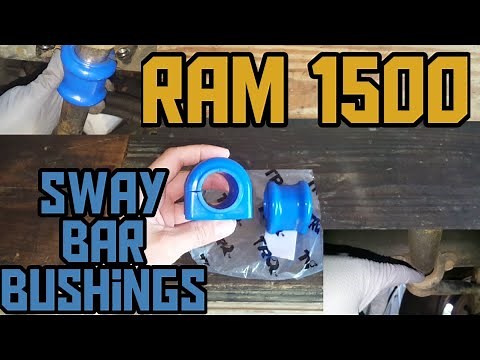 Replacing the sway bar/stabilizer bar bushings in a Dodge Ram 1500