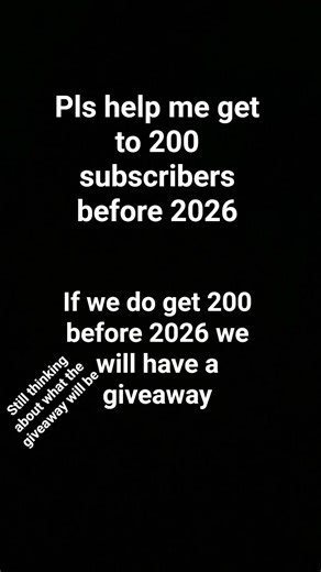 Pls help me get to 200 subs before it too late