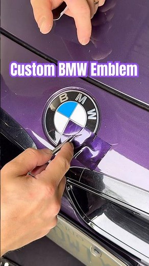 Making this custom Purple BMW emblem to match the color of the car 🔥