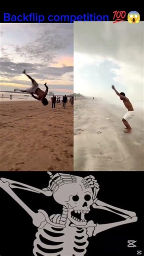 Backflip competition 💯😱