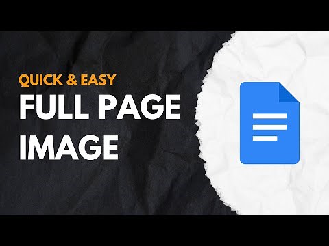 The Easiest Way to Make an Image Full Page in Google Docs