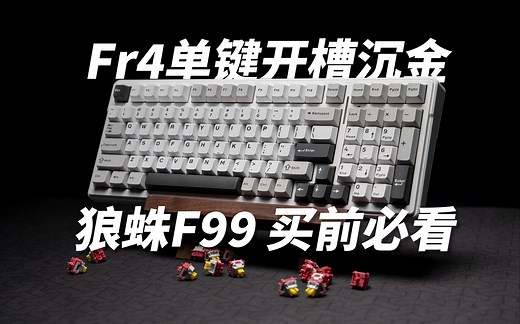 [首发评测]狼蛛F99顶配Fr4沉金开槽版本 缝出新高度 618后第一枪_哔哩哔哩_bilibili