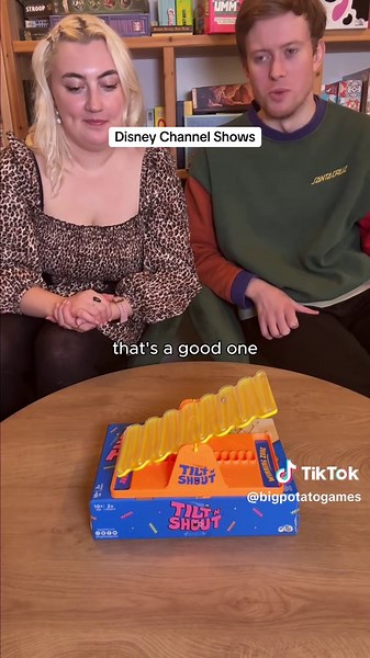 Looking for a hilarious game for couples or big groups? Try Tilt n Shout! We're fairly sure we've said all the BEST Disney Channel Shows!❤️ #disneychannel #tiltnshout #couplesgame #tiktokchallenge #boardgames