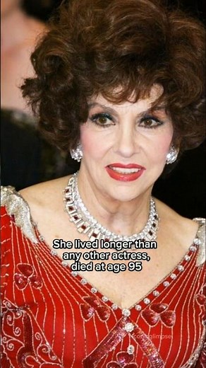 Gina Lollobrigida~She lived almost a century🙌🏻✨ #ginalollobrigida
