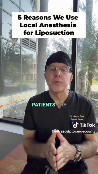 Here are a few reasons why liposuction under local anesthesia can be beneficial for many patients. 1. Less tissue trauma: Using very small cannulas helps minimize trauma to surrounding tissue. This often means less swelling, less bruising, and less postoperative discomfort. 2. Pain is controlled during the procedure: The treatment area is fully numbed, so patients typically feel pressure but not pain during the procedure. If needed, additional numbing medication can easily be administered. 3. Le