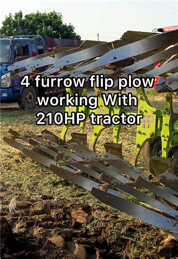 Hydraulic 4-Furrow Flip Plow for Powerful Tractors