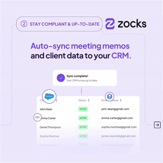 Zocks saves advisors 10 hours per week by automating administrative tasks and workflows. | Zocks
