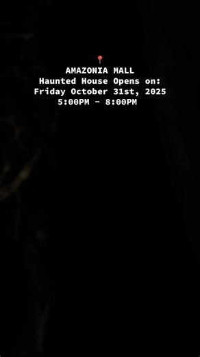 This Friday is your last chance to visit our Haunted House! The House will be open for the last time this Friday October 31st,2025 from 5pm - 8pm‼️ Come join us and experience the final Spook! Entry fee: $500 (adults and Kids) | Amazonia Mall