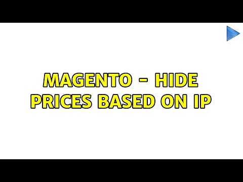 Magento - Hide prices based on IP