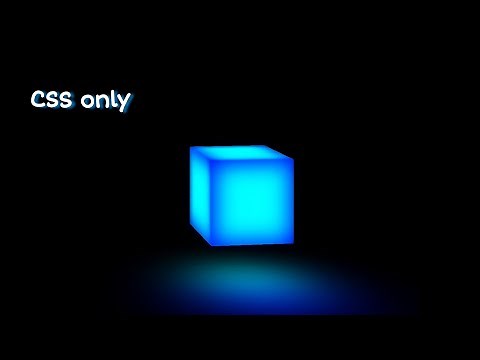 Glowing CSS 3D Cube | HTML & CSS | ‪@Pranjultutorials‬