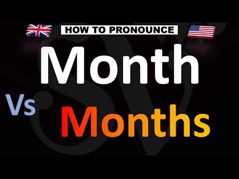 How to Pronounce Month VS. Months (CORRECTLY!)