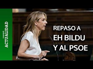 ÁLVAREZ DE TOLEDO to EH BILDU: "You demand freedom of speech to glorify ETA"