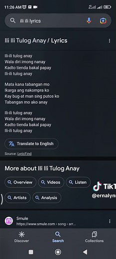 Ili Ili Tulog Anay: Lullaby and Lyrics Guide