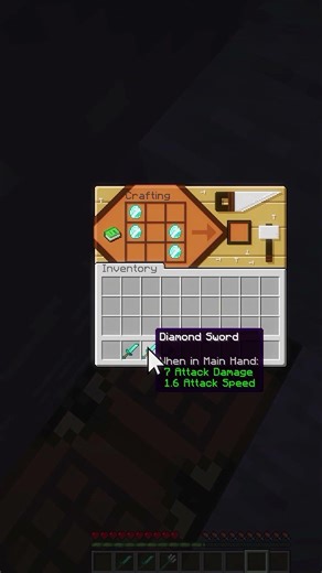 Crafting mega Sword #minecraft #shorts