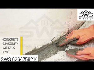 How to Use Sika Monotop 108 Water plug IN