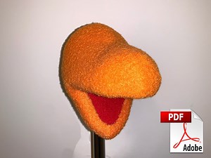 Puppet Head Pattern – “jelly Bean” – Easy Foam & Fleece (PDF) - Etsy
