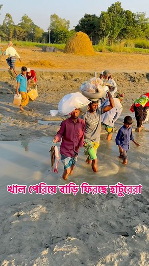 103K views · 2.8K reactions | খাল পেরিয়ে বাড়ি ফিরছে হাটুরেরা | Village Tour | Facebook