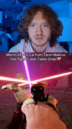 Merrin SAVES Cal from Taron Malicos mid-fight in Jedi: Fallen Order❤️‍🩹#gaming #starwars #skybfly